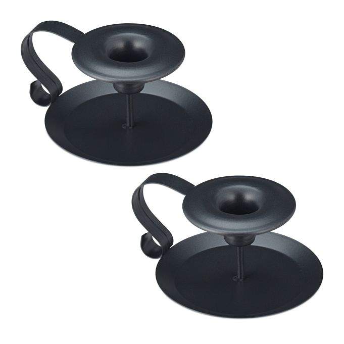 Lysestage med håndtag sæt af 2