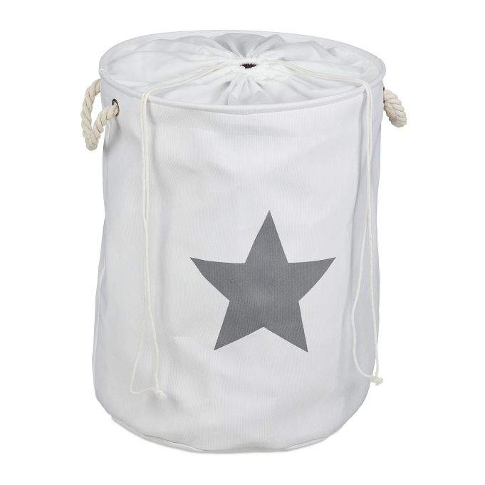 Vasketøjskurvstof med stjerne
