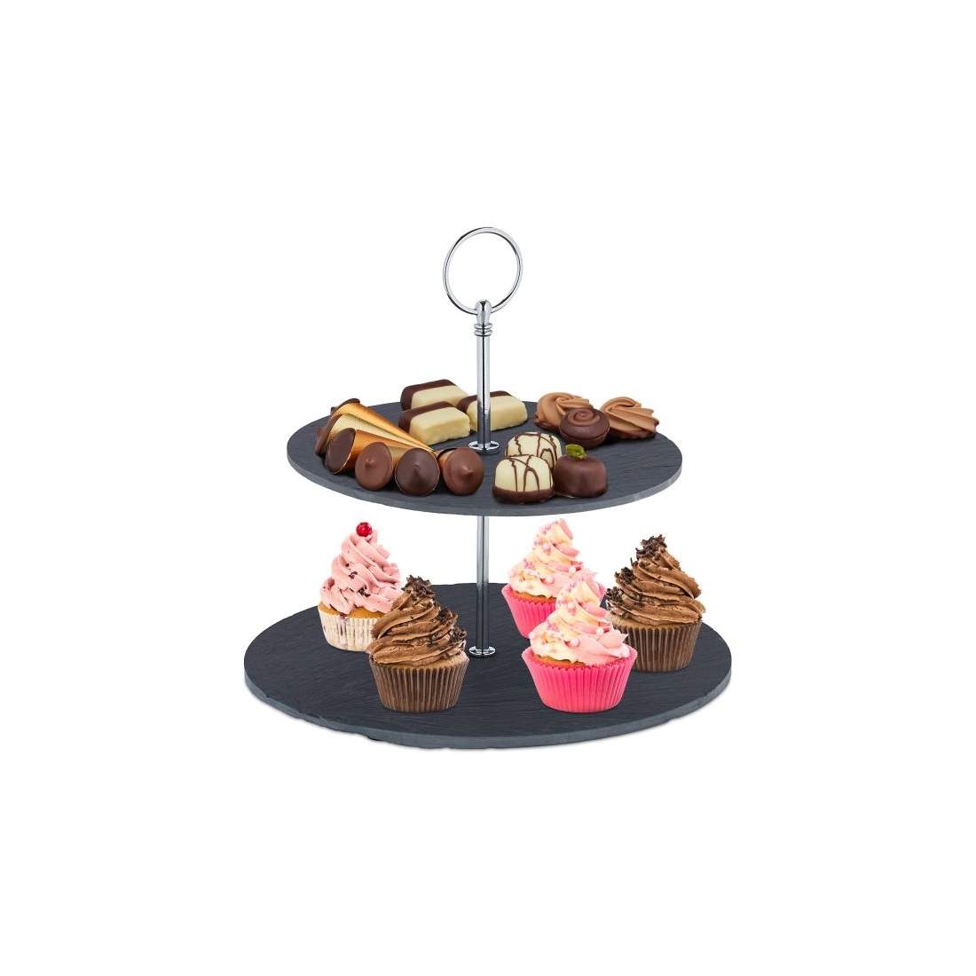 Skiffer etagere 2 nivåer | Hem & Hobby | Pryloteket