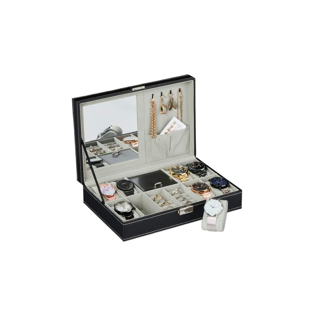 Svart klocklåda för 8 klockor | Mode & Accessoarer - Accessoarer | Pryloteket