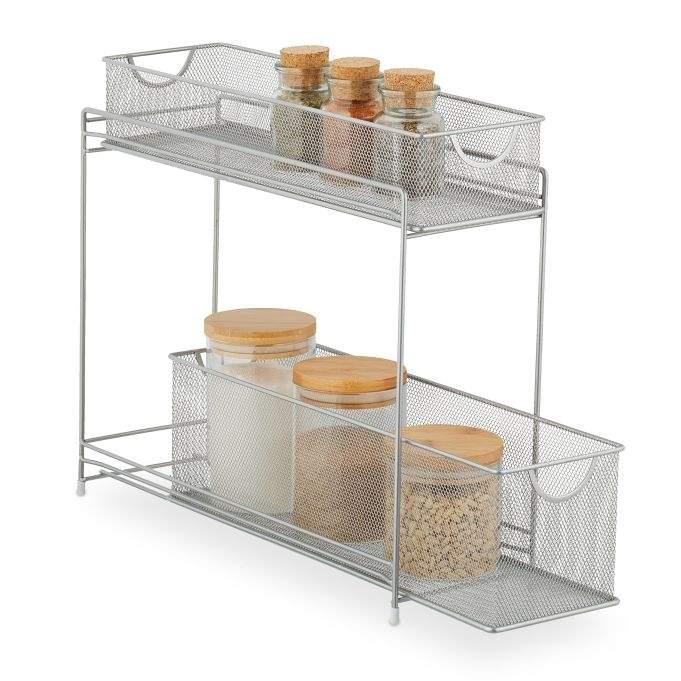 Holder til køkkenskabe i metal