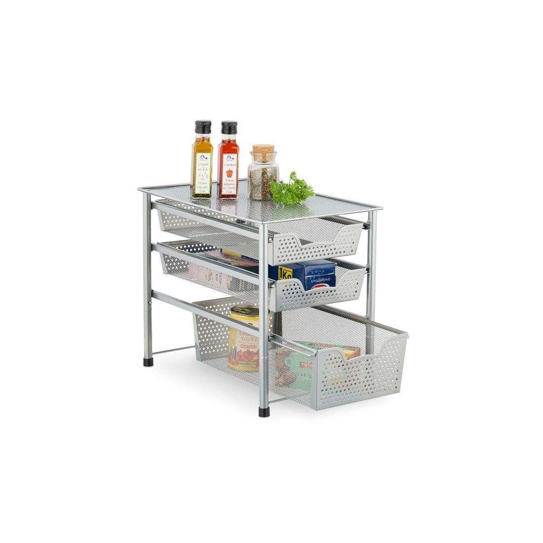 Lådhylla med 3 utdragbara korgar | Hem & Hobby - Hem & Hushåll - Badrum | Pryloteket