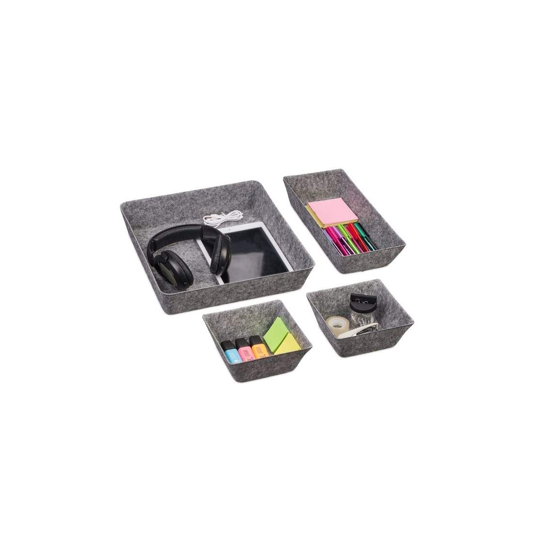 lådavdelare i filt i 4 delar | Hem & Hobby - Resa & Semester - Organisering | Pryloteket