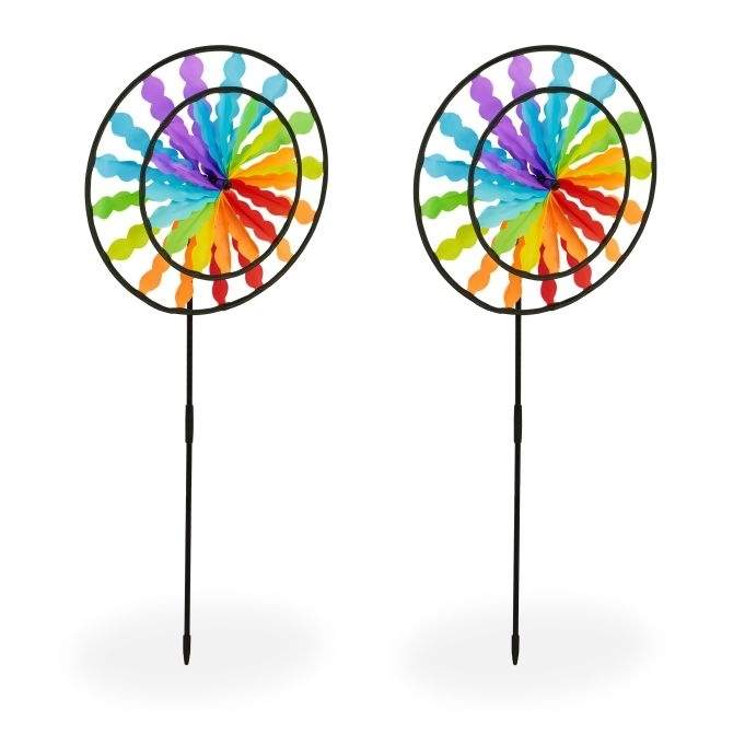 Rainbow vindhjul sæt med 2 stk