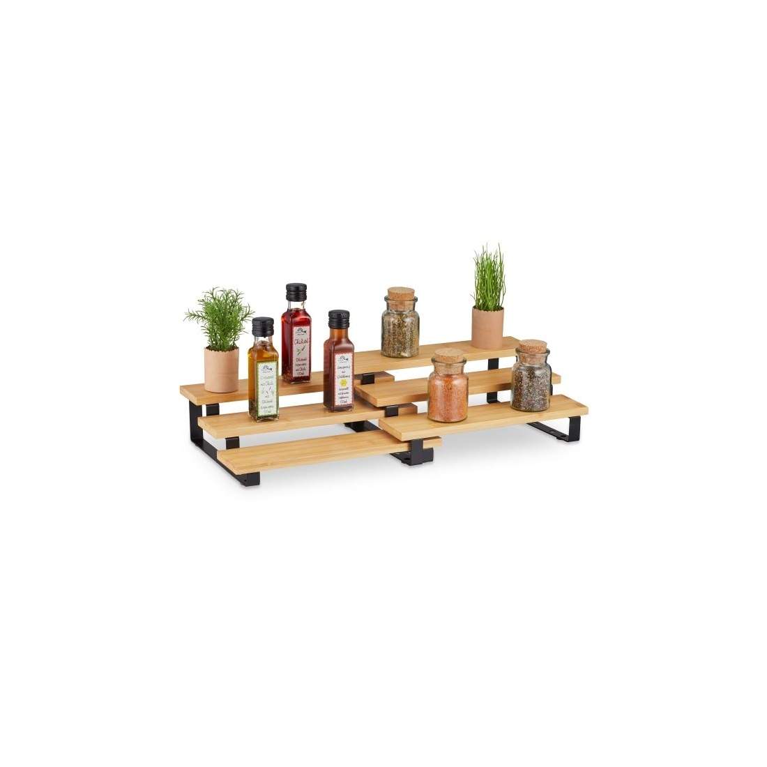 Utdragbart kryddställ i bambu | Hem & Hobby - Hem & Hushåll - Kök - Köksförvaring - Kryddförvaring - Kryddburkar | Pryloteket