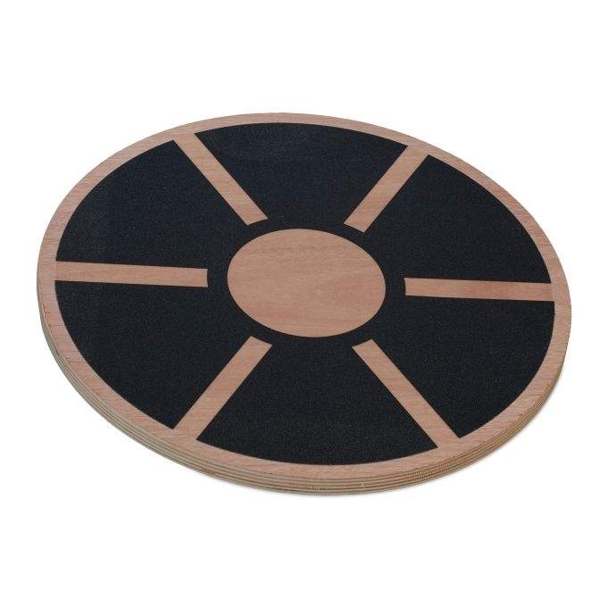 Rund balanceplade i træ