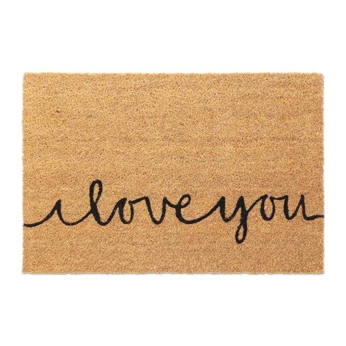 Dørmåtte i kokos iloveyou