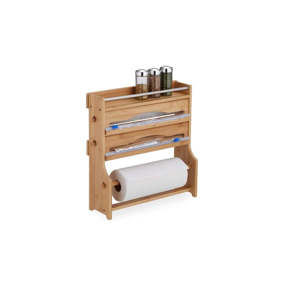 Väggrullehållare med kryddhylla | Hem & Hobby - Hem & Hushåll - Kök - Köksförvaring - Kryddförvaring - Kryddburkar | Pryloteket