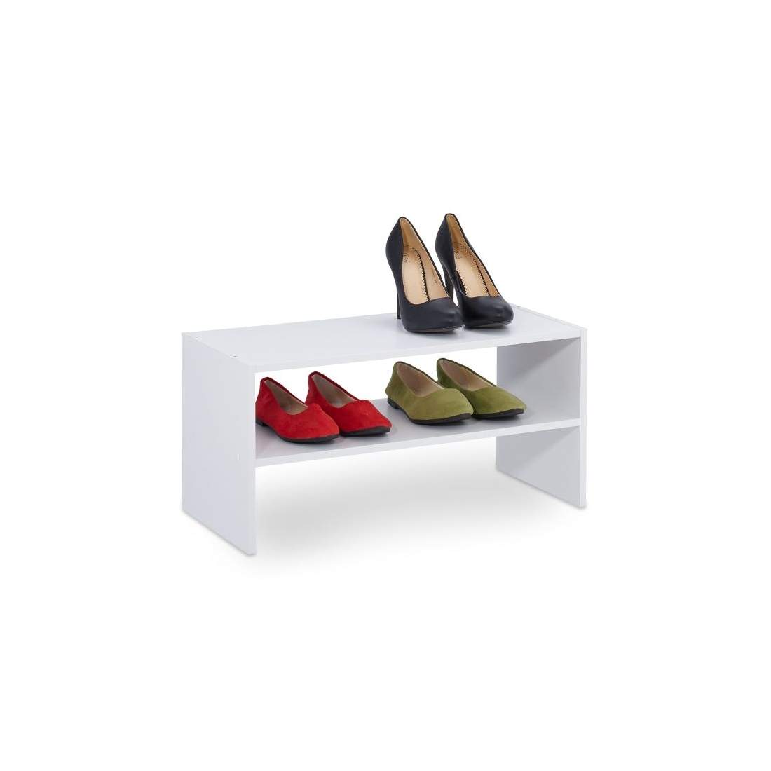 Vit skohylla med 2 hyllplan | Hem & Hobby - Hem & Hushåll - Förvaring & Organisering - Skohylla | Pryloteket