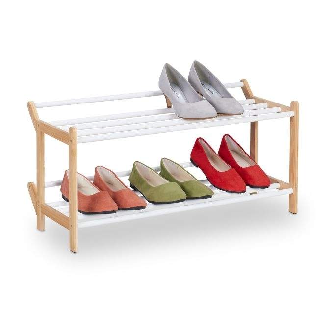 Bambus skostativ til 6 par sko