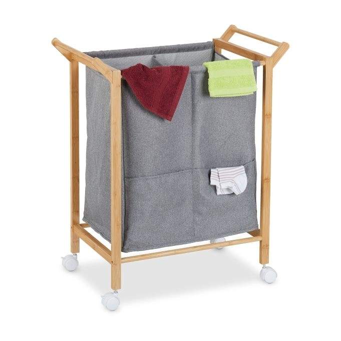 Vasketøjskurv med hjul