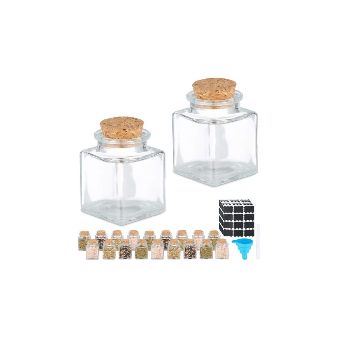 Kryddburksset med korklock | Hem & Hobby - Hem & Hushåll - Kök - Köksförvaring - Kryddförvaring - Kryddburkar | Pryloteket