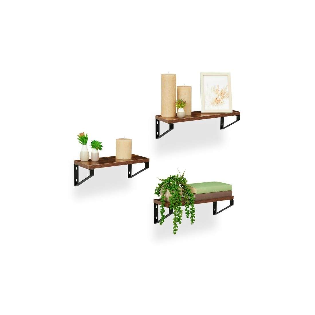 vägghylla set om 3 st Industrial | Hem & Hobby - Hem & Hushåll - Sovrum | Pryloteket