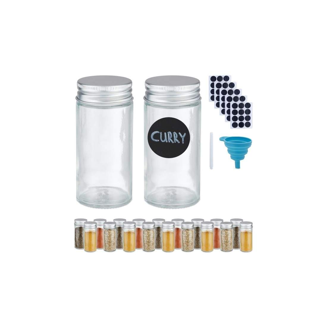 Kryddburkar rundställda | Hem & Hobby - Hem & Hushåll - Kök - Köksförvaring - Kryddförvaring - Kryddburkar | Pryloteket