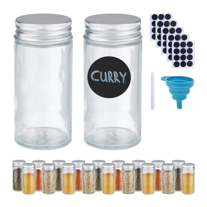 Krydderiglas sat rundt