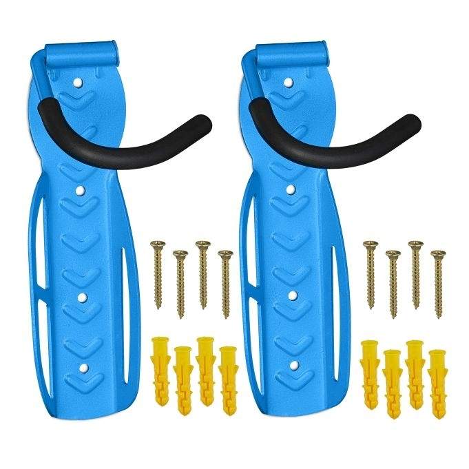 Blå cykel vægbeslag sæt med 2 stk