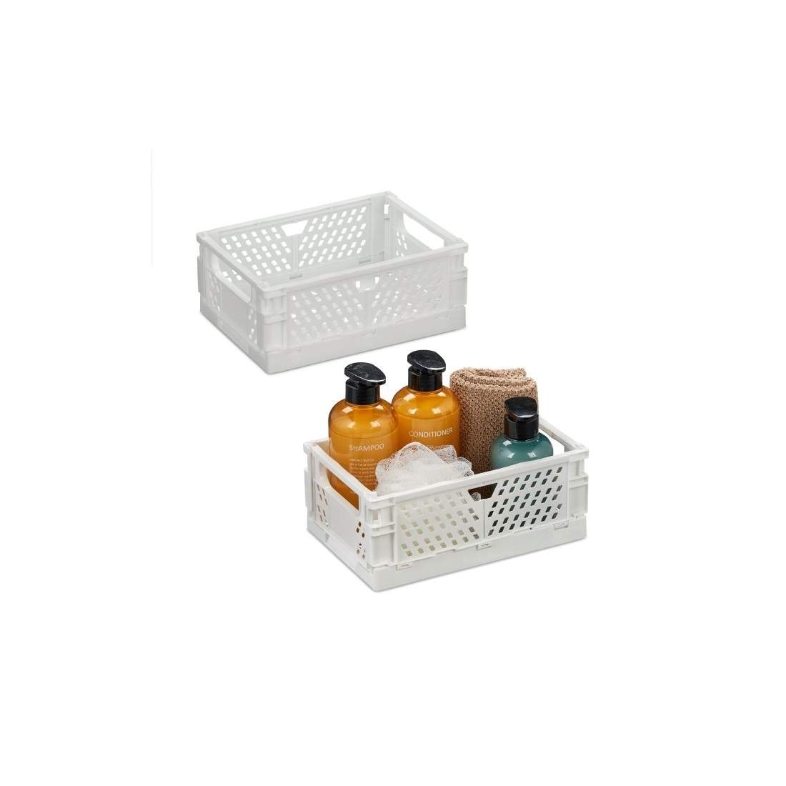 Liten hopfällbar låda med 2 st | Hem & Hobby - Hem & Hushåll - Badrum | Pryloteket