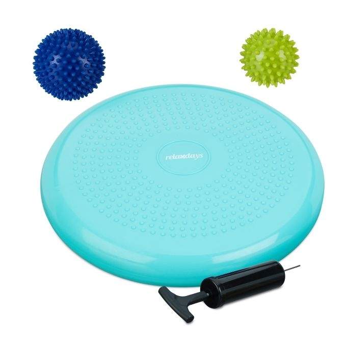 Balancepude med 2 massagebolde