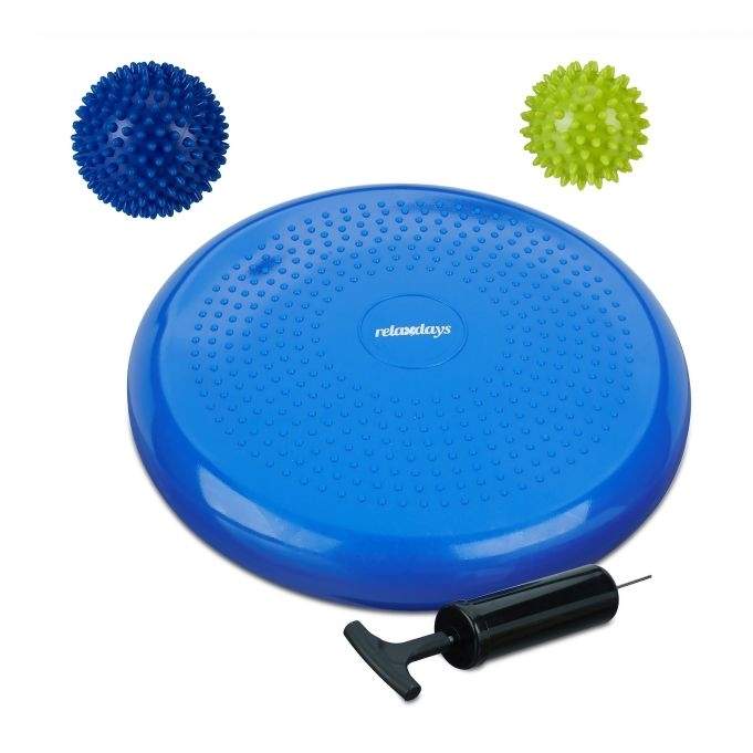 Balancepude med 2 massagebolde
