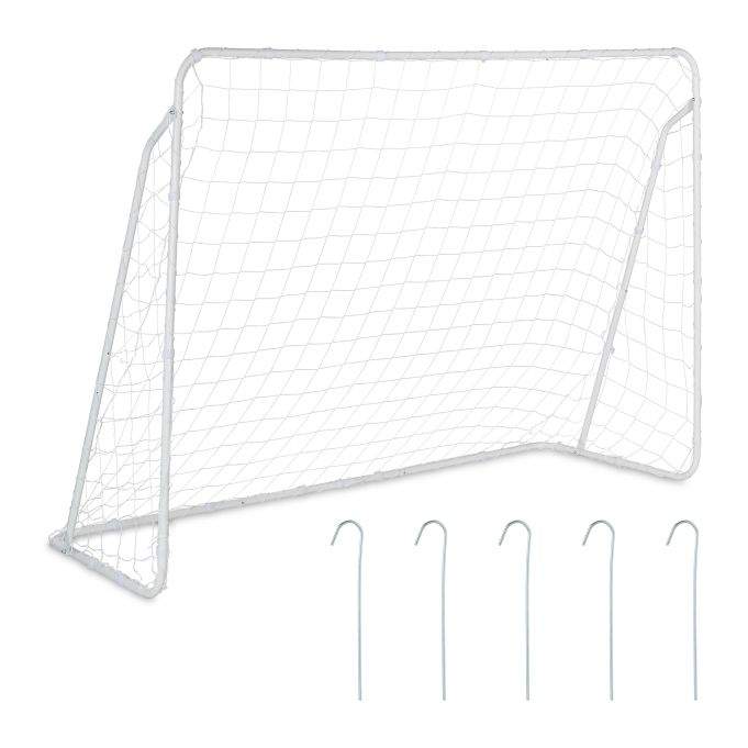 Fodboldmål i hvidt stål