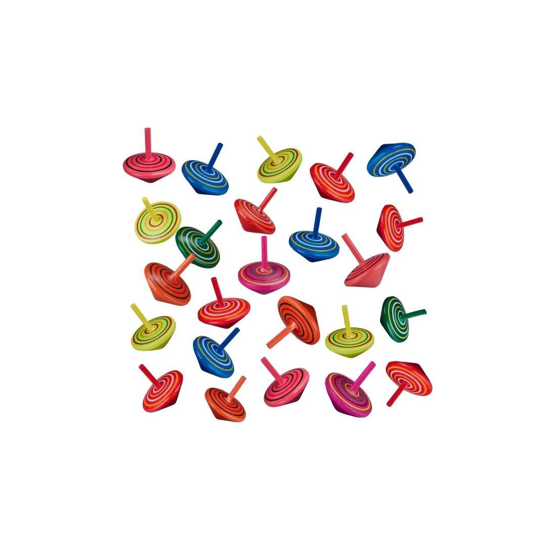 Färgglada träsnurror - set med 24 st | Elektronik - Speltillbehör - Nintendo - Nintendo Switch - Skal | Pryloteket