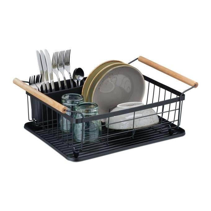 Afløbsstativ med træhåndtag