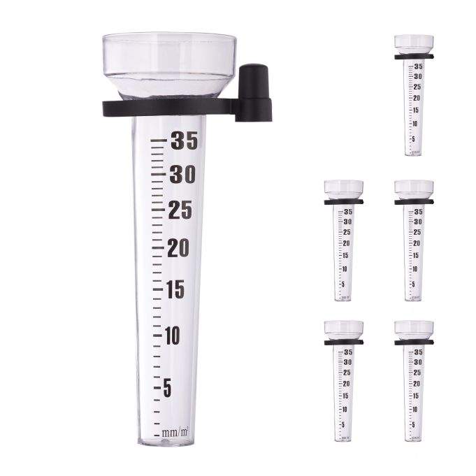 Sæt med 6 regnmålere