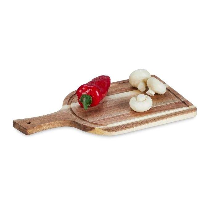 Skærebræt i akacietræ med håndtag