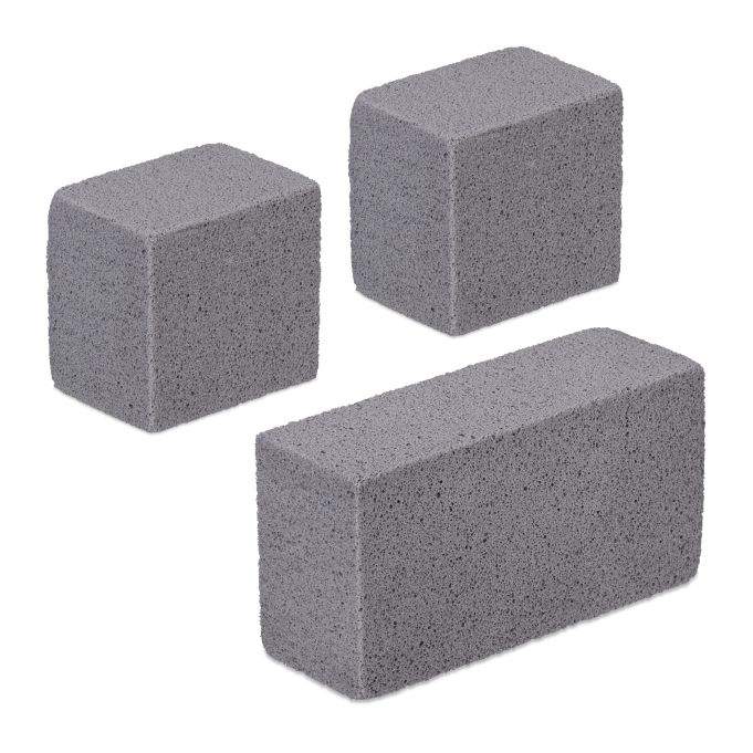 Rensesten til grill, sæt med 3 stk