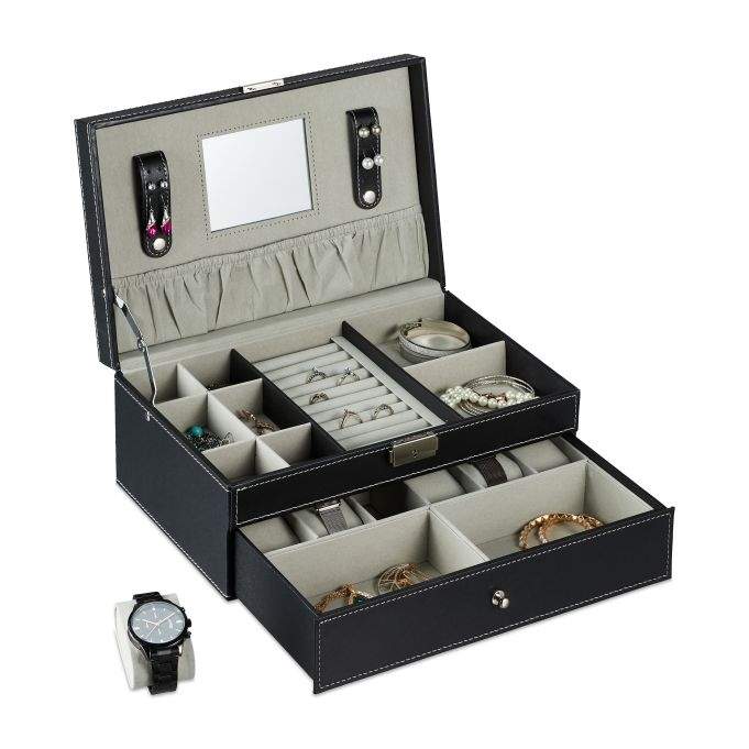 Smykkeopbevaring med skuffe