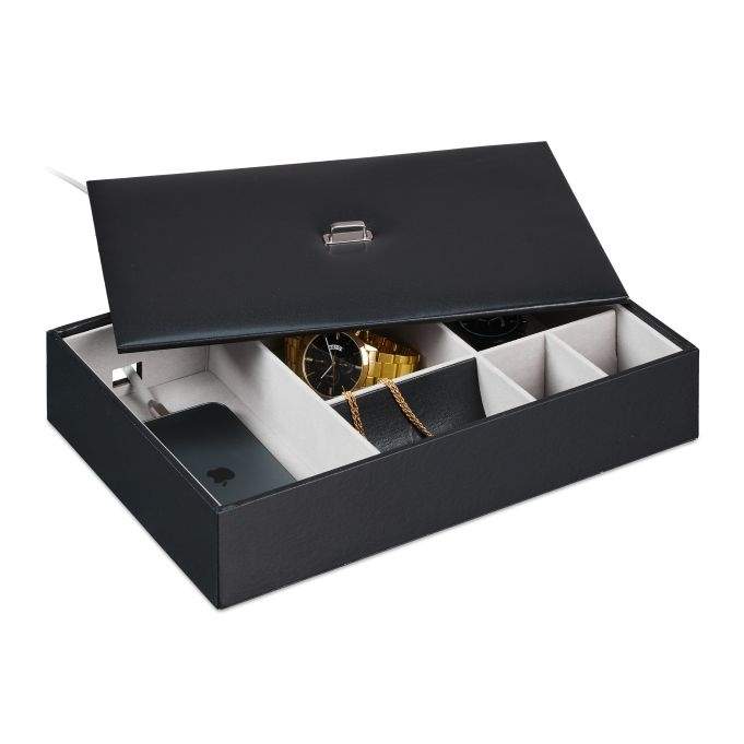 Smykkeopbevaring med låg