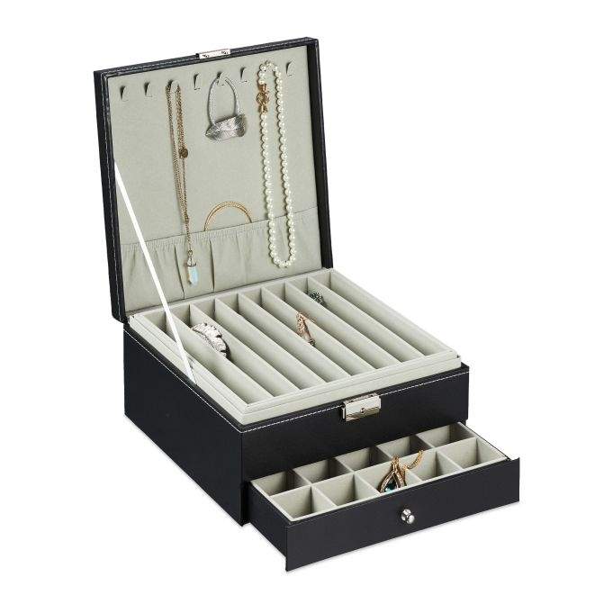 Smykkeopbevaring med 3 niveauer