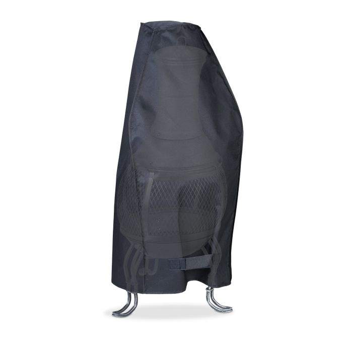 Sort låg til terrasseovn 90 cm