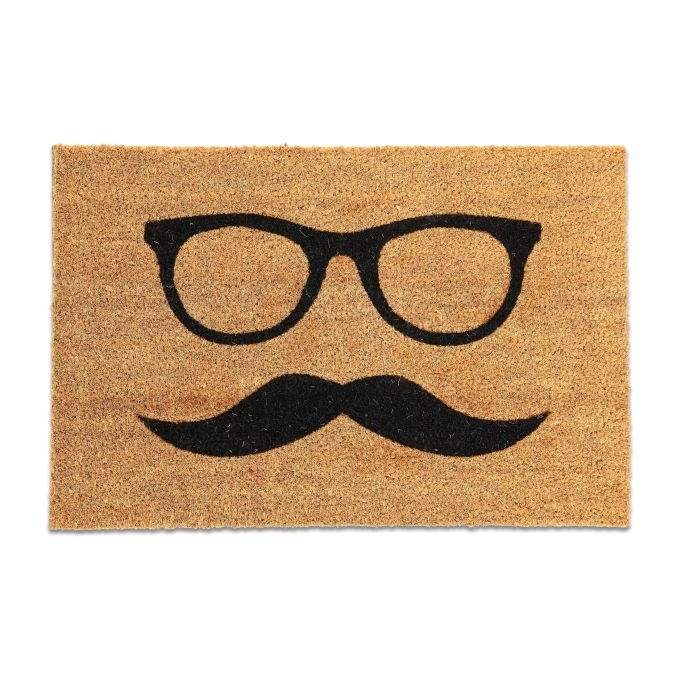 Dørmåtte med kokos "Mustasch
