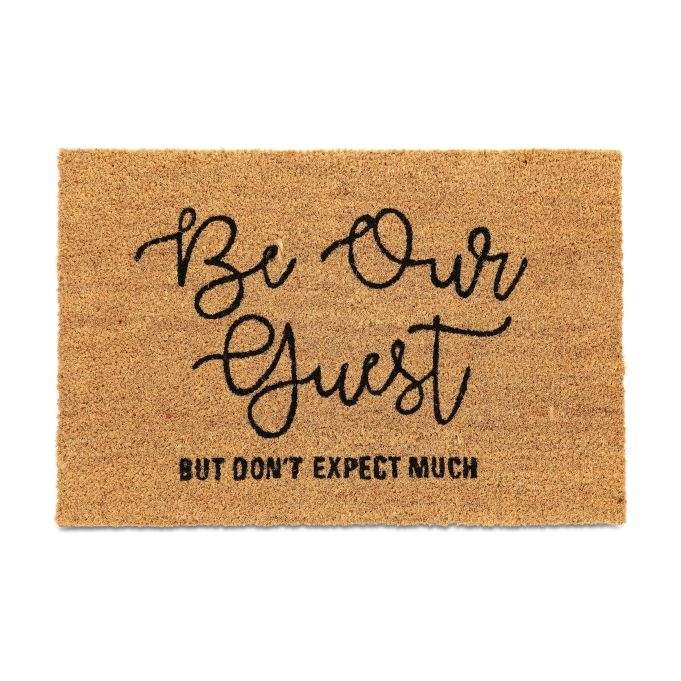 Dørmåtte i kokos "Be Our Guest