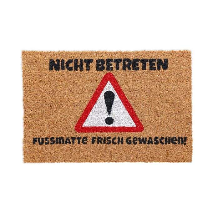 Dørmåtte i kokos "Gå ikke ind."