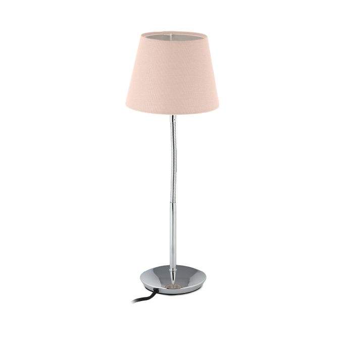 Fleksibel bordlampe med stofskærm