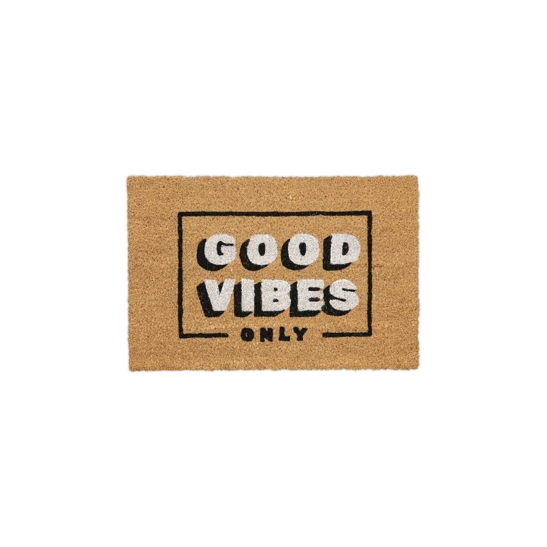 Kokos dörrmatta Endast bra vibbar | Hem & Hobby - Hem & Hushåll - Inredning & Dekoration - Dörrmattor | Pryloteket