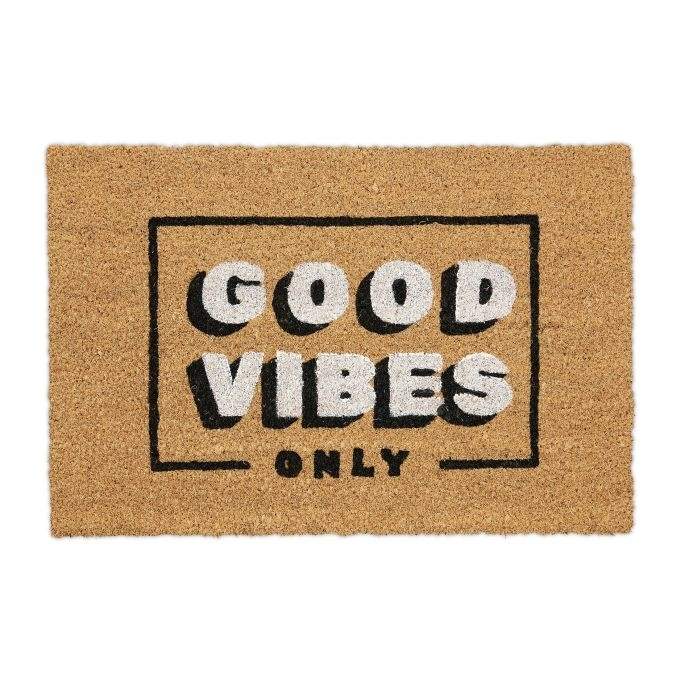 Kokos dørmåtte Kun gode vibes