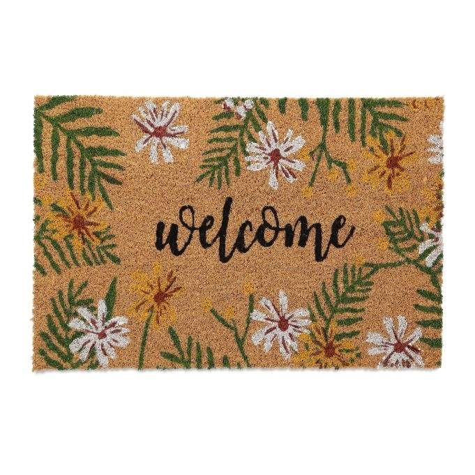 Kokos dørmåtte "Velkommen".