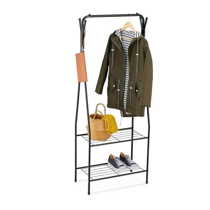 Tøjbøjle med 2 hylder