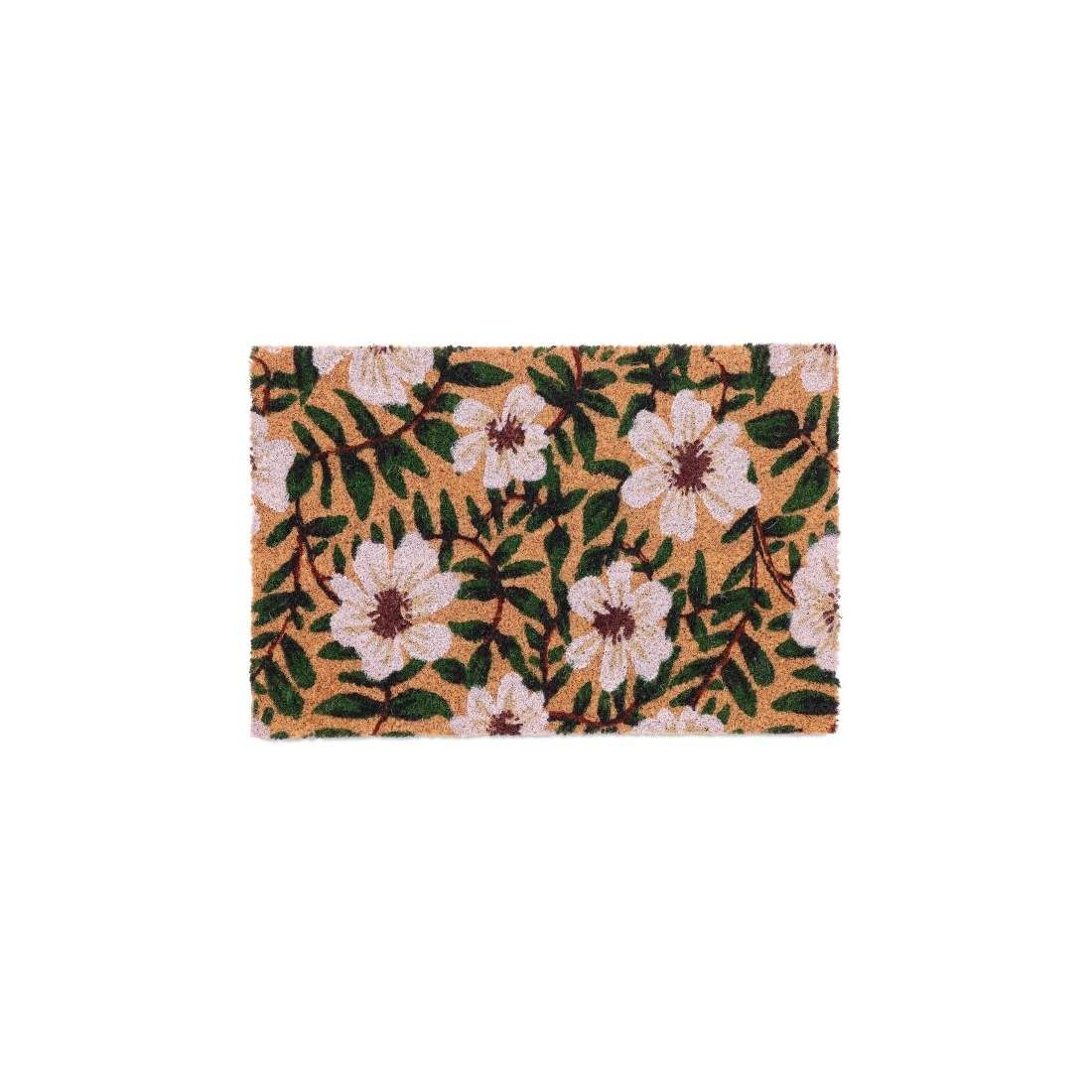 Dörrmatta med kokos och blommor | Hem & Hobby - Hem & Hushåll - Inredning & Dekoration - Dörrmattor | Pryloteket