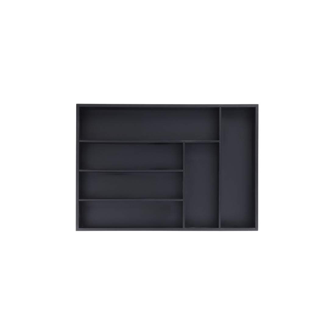 Svart bestickbricka 6 fack | Hem & Hobby - Hem & Hushåll - Kök - Köksredskap | Pryloteket