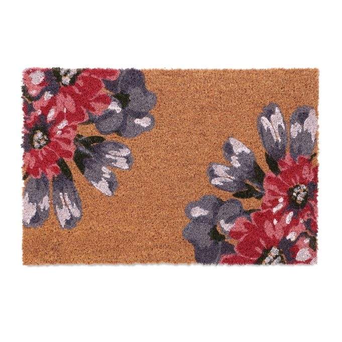 Kokos dörrmatta blommor | Hem & Hobby - Hem & Hushåll - Inredning & Dekoration - Dörrmattor | Pryloteket