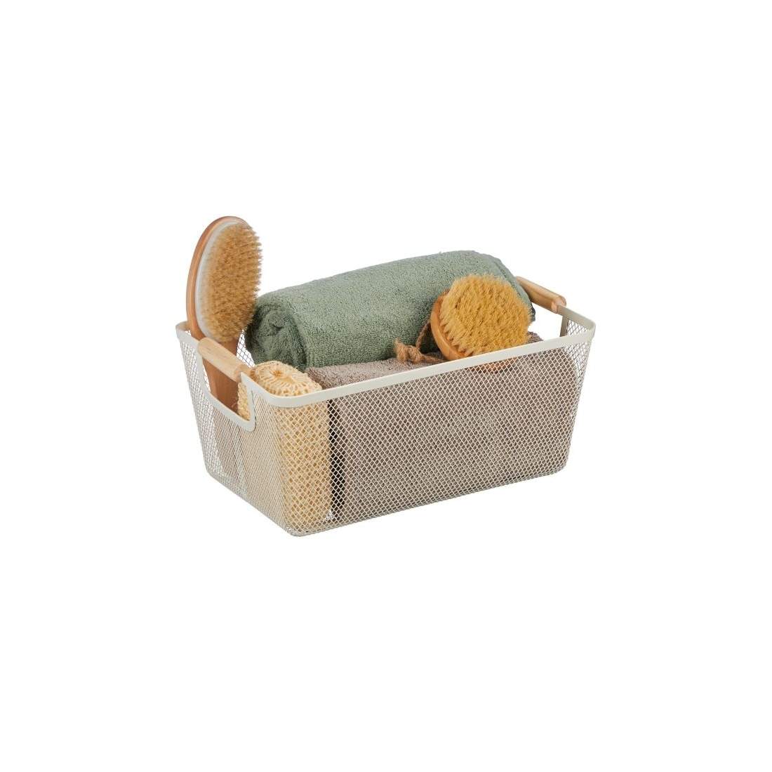 Trådkorg med trähandtag