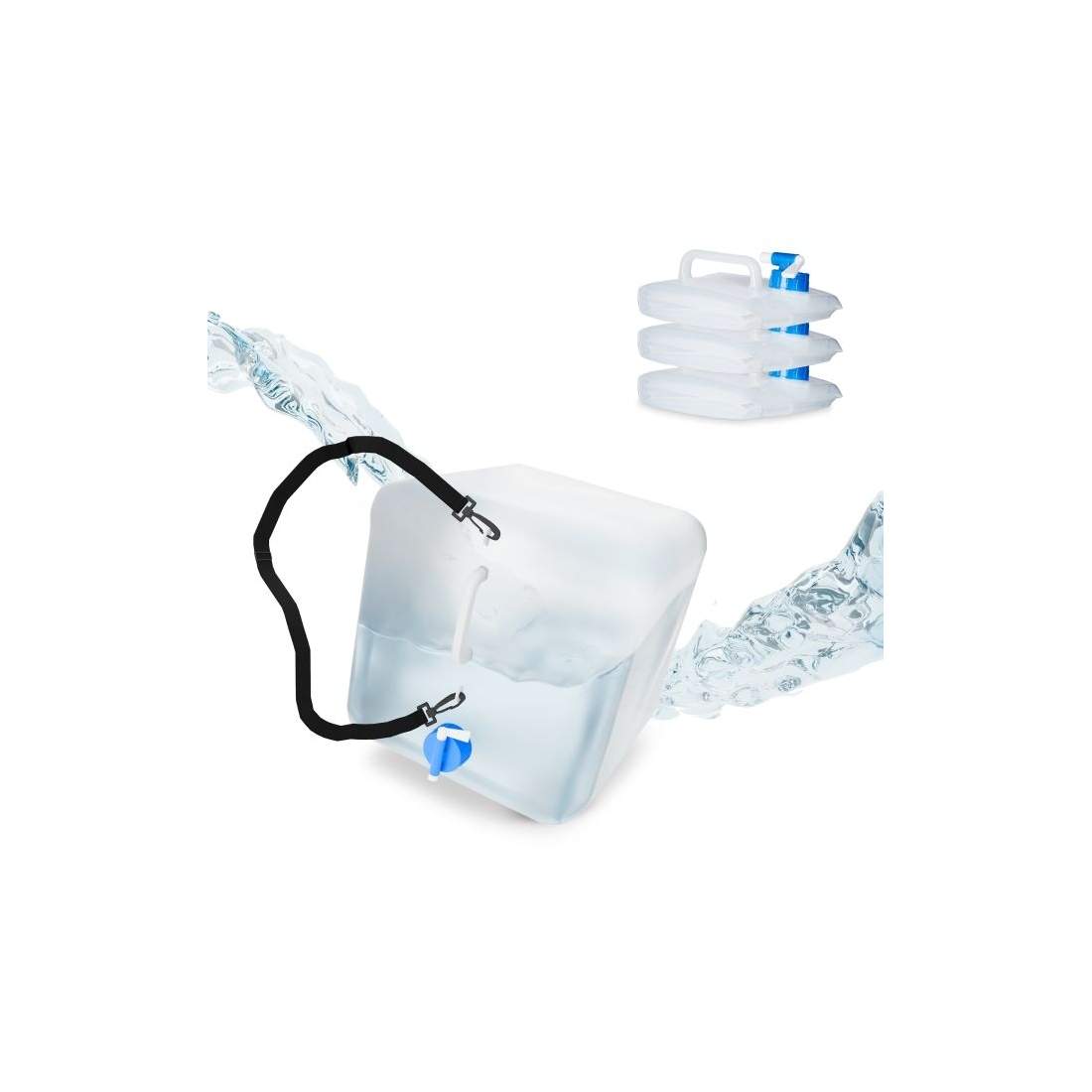 Hopfällbar vattendunk Set om 4 20 l | Hem & Hobby | Pryloteket