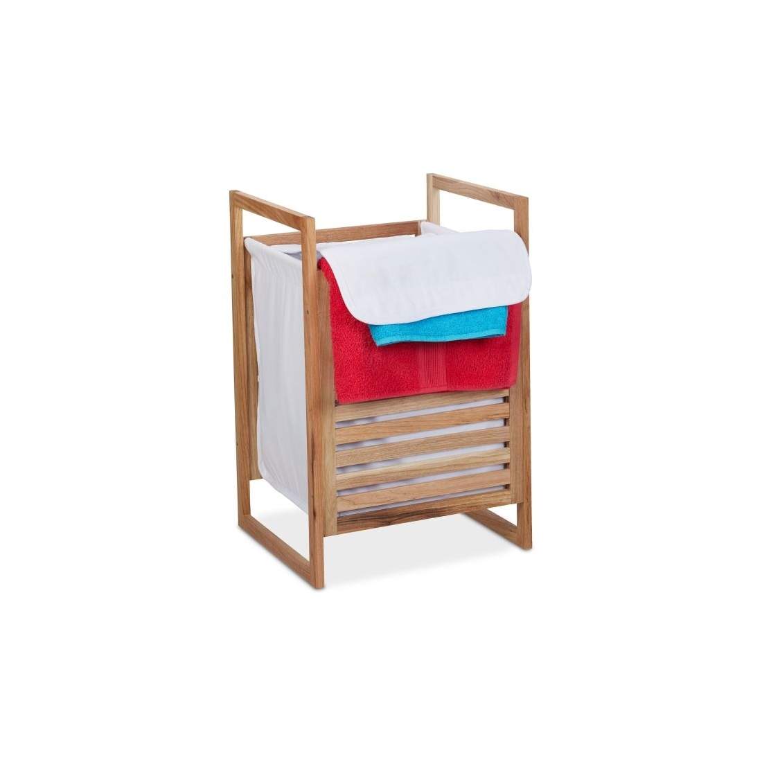 Tvättkorg i valnöt med lock | Hem & Hobby - Hem & Hushåll - Tvätt - Tvättkorgar | Pryloteket