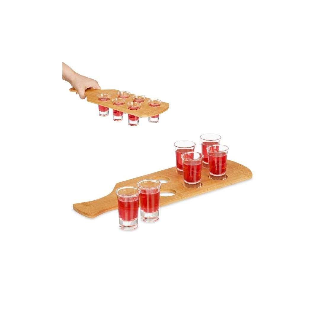 Andekarta i bambu med 6 glas | Hem & Hobby - Hem & Hushåll - Kök - Servering | Pryloteket