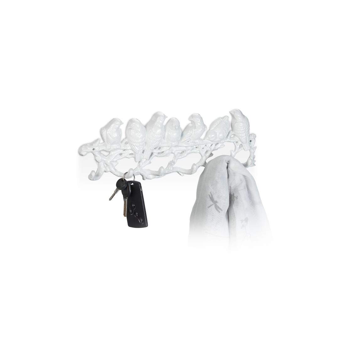 Vit klädhängare i fågeldesign | Mode & Accessoarer - Kläder - Skor | Pryloteket