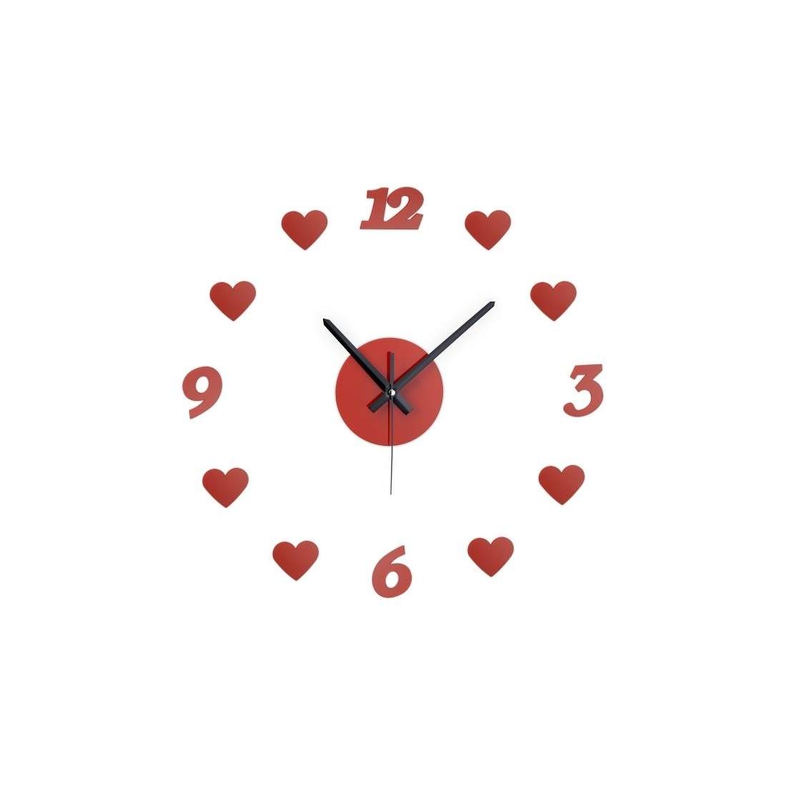 DIY-väggklocka ""Hjärtan | Hem & Hobby - Hem & Hushåll - Inredning & Dekoration - Bords- & Väggdekoration - Väggklockor | Pryloteket